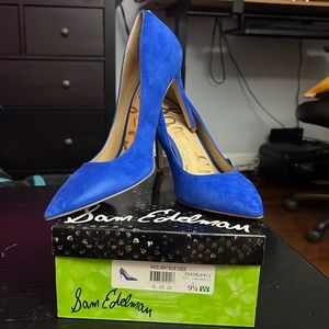 New Blue Suede Sam Edelman Heels/Pumps 9.5W